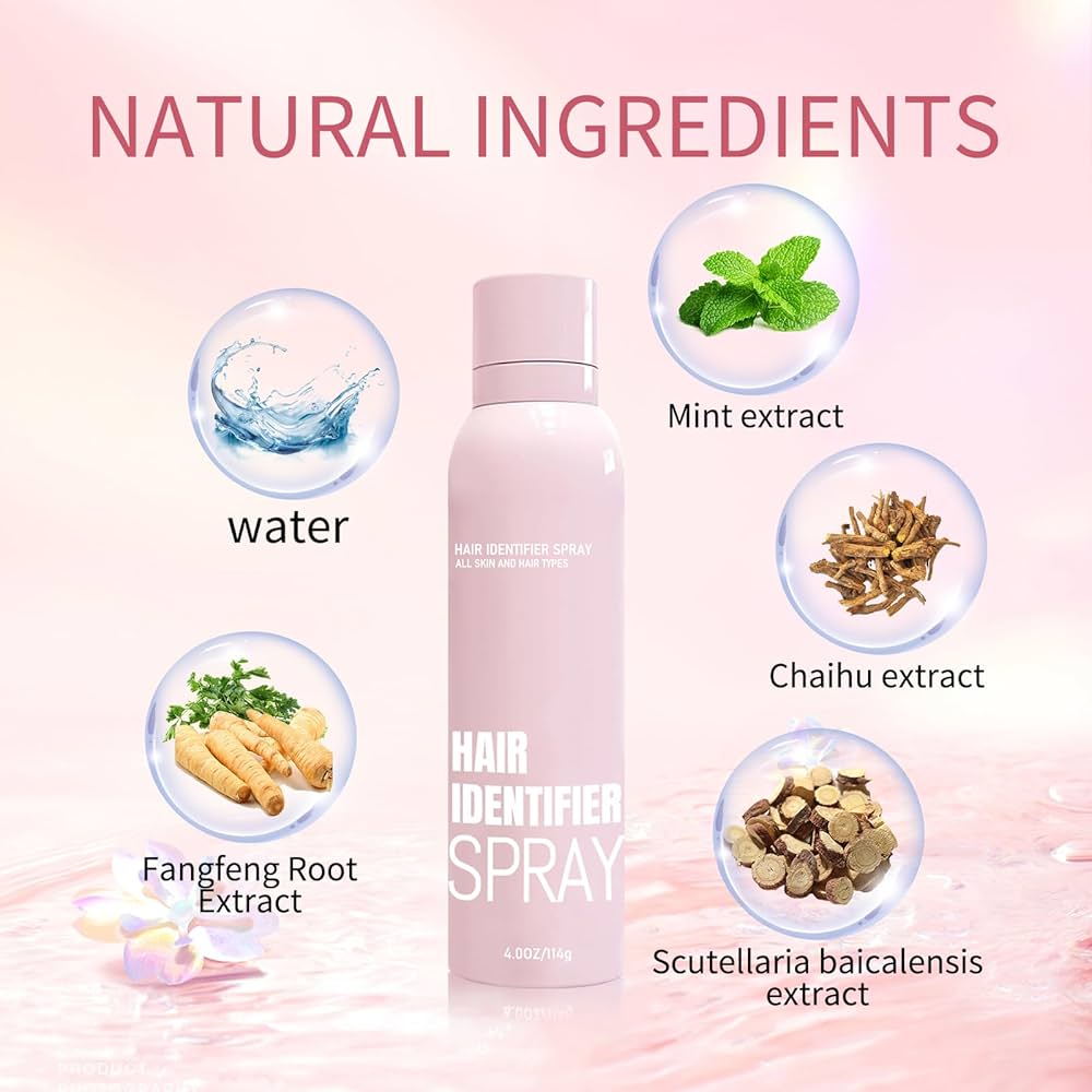 Spray de identificación de cabello para afeitado facial