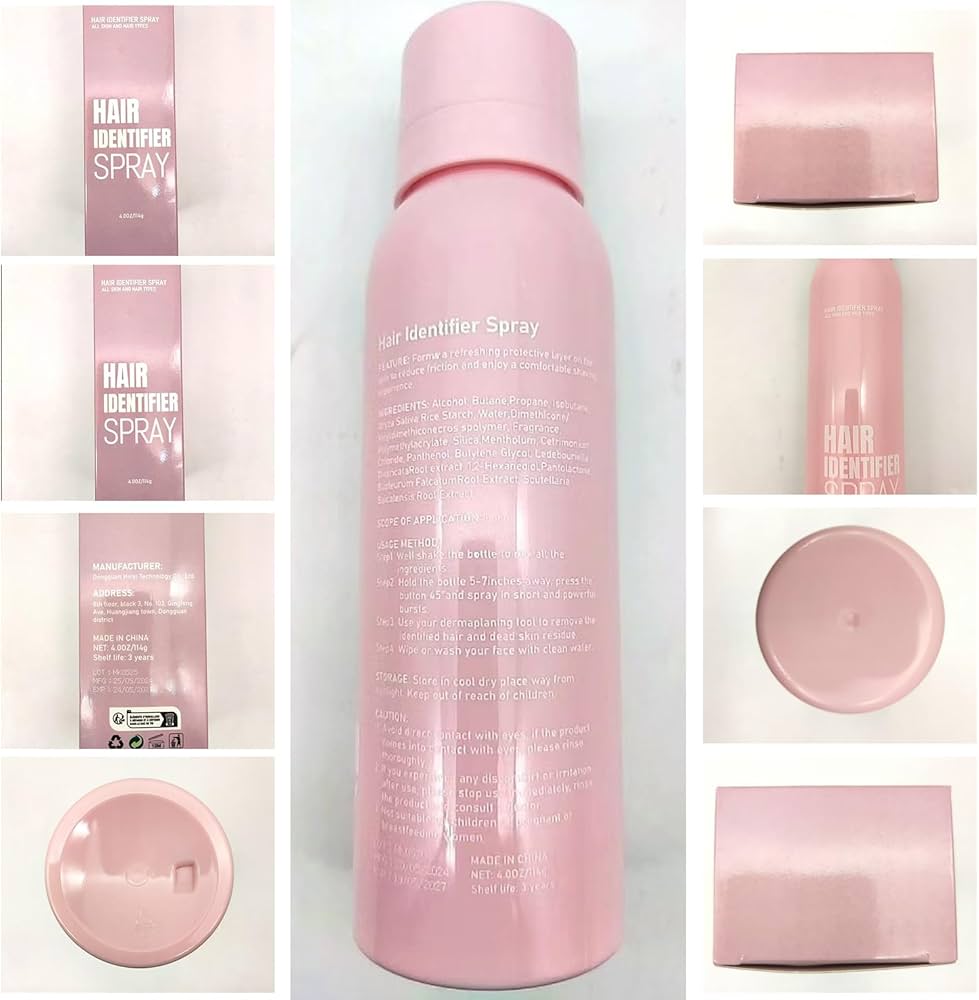 Spray de identificación de cabello para afeitado facial