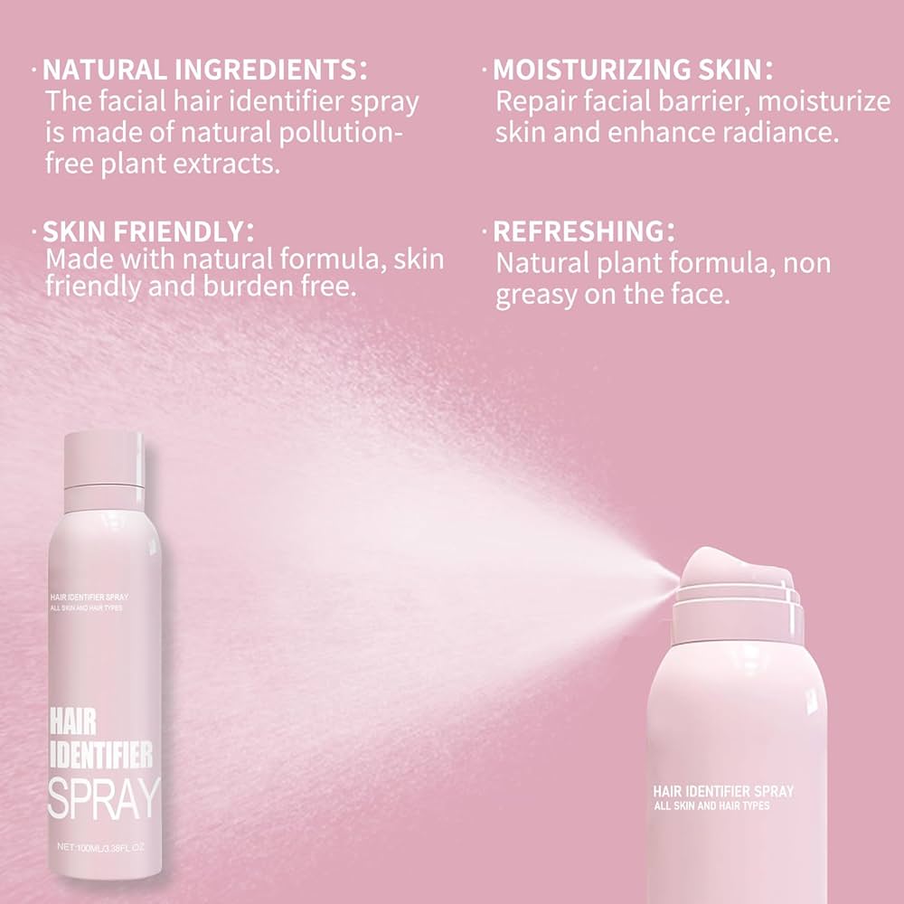 Spray de identificación de cabello para afeitado facial