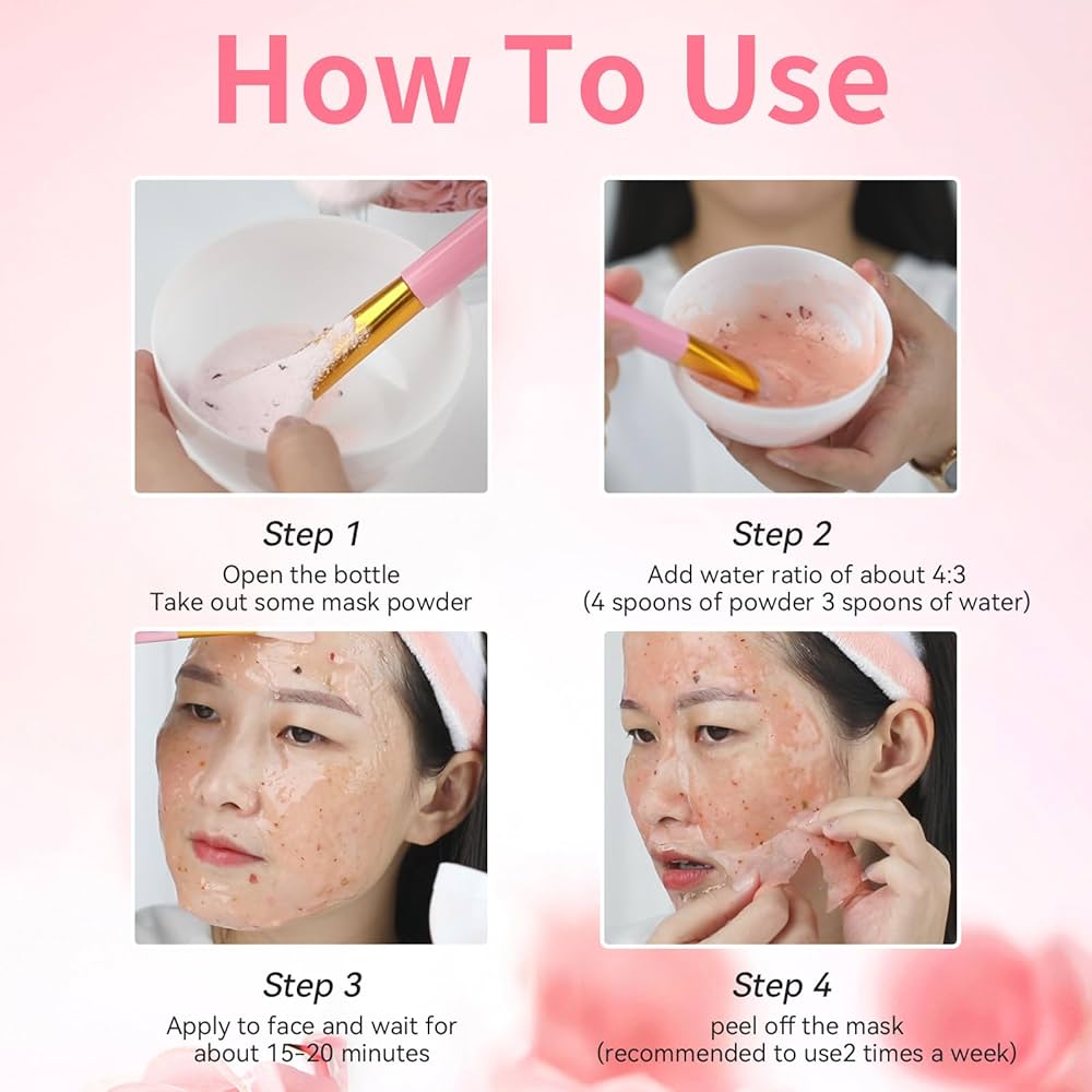 Mascarilla de gelatina para tratamiento faciales