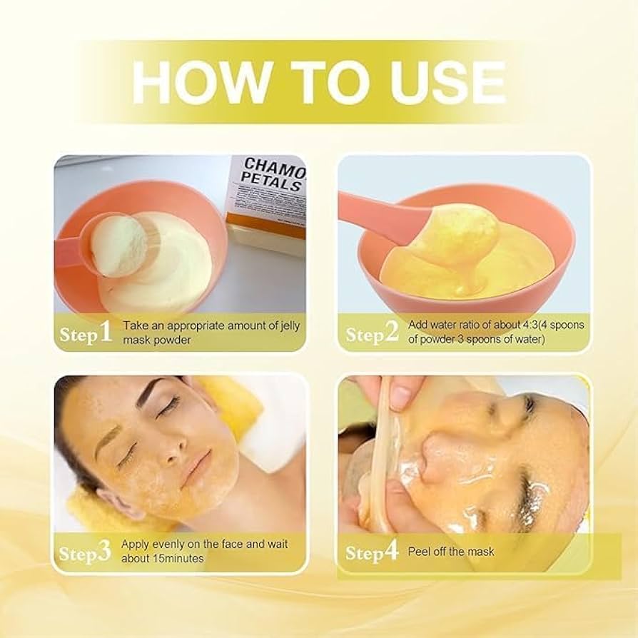 Mascarilla de gelatina para tratamientos faciales