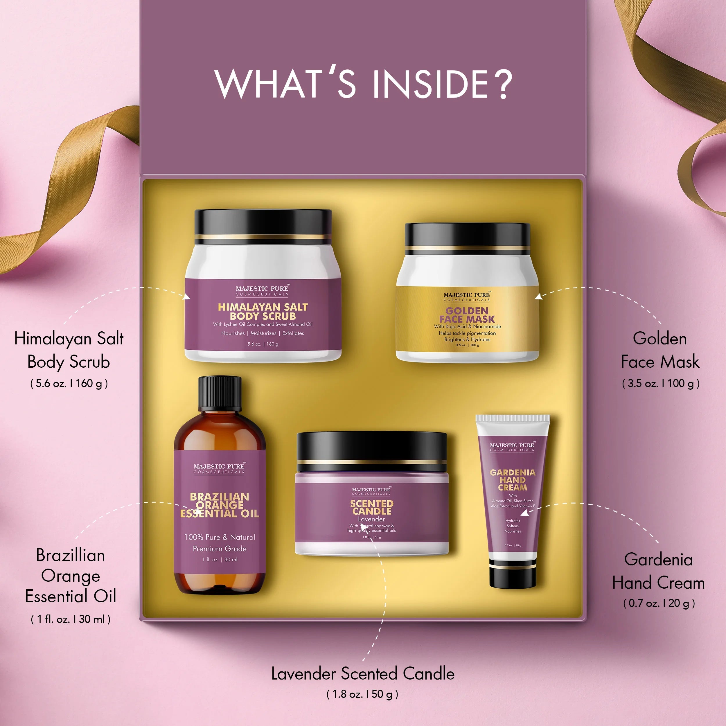 Majestic Pure Gift Set para el autocuidado y el cuidado personal